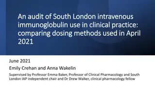 Audit of South London Intravenous Immunoglobulin Use: Comparing Dosing Methods