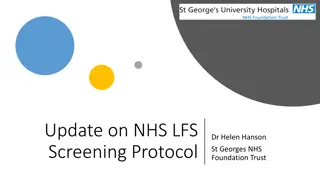 Update on NHS LFS Screening Protocol by Dr. Helen Hanson