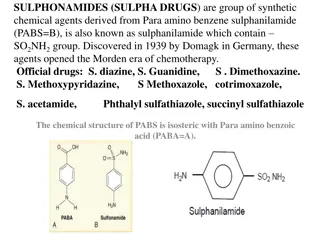 Overview of Sulphonamides: Classification and Uses
