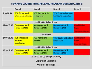 Medical Imaging Courses Timetable