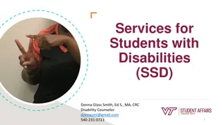 Services for Students with Disabilities - Overview and Accommodations