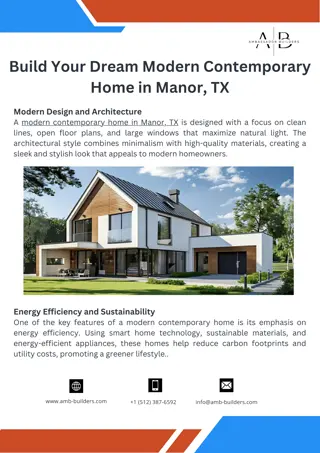 Modern Contemporary Home Manor TX - Ambassador Builders
