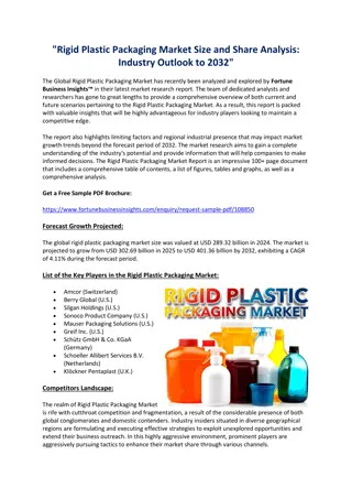 Global Rigid Plastic Packaging Market Trends and Growth Forecast to 2032