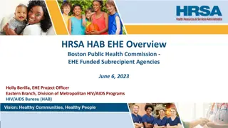 Overview of HRSA HIV/AIDS Bureau EHE Initiative