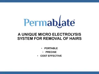 A UNIQUE MICRO ELECTROLYSIS  SYSTEM FOR REMOVAL OF HAIRS
