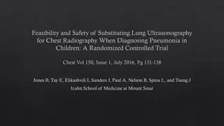 Feasibility of Lung Ultrasonography in Pediatric Pneumonia Diagnosis