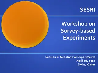 Substantive Survey Experiments: Methods and Approaches