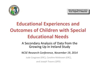 Educational Outcomes of Children with Special Educational Needs