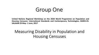 Nations Workshop on Disability Questions in Population Censuses