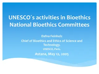 UNESCO's Global Bioethics Initiatives