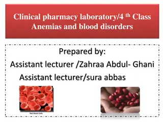 Anaemias and Blood Disorders: Treatment Overview