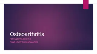 Osteoarthritis: Causes, Symptoms, and Treatment