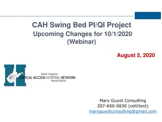 Updates to CAH Swing Bed QAPI Program for 10/1/2020