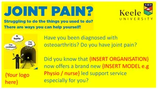 New Osteoarthritis Support Service Launch