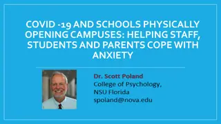Supporting Schools in Managing COVID-19 Anxiety