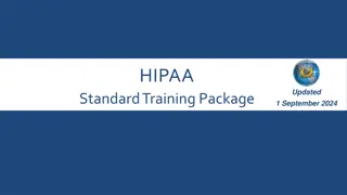 HIPAA Standard Training Package for Health Information Protection