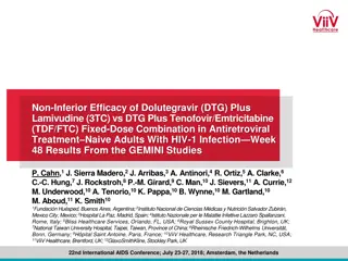 Efficacy of Dolutegravir Plus Lamivudine vs Tenofovir/Emtricitabine in HIV Treatment