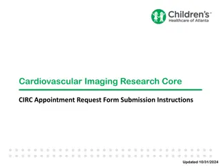 Cardiovascular Imaging Research Core Appointment Request Form Submission Instructions
