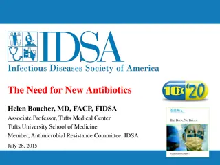 Urgent Need for New Antibiotics