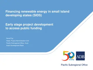 Financing Renewable Energy in Small Island Developing States (SIDS)