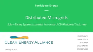Distributed Microgrid Program for Residential Solar and Battery Systems
