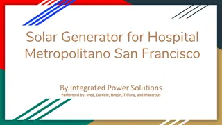 Solar Generator for Hospital Metropolitano San Francisco: Empowering Resilient Healthcare