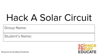 Hack A Solar Circuit Exploration