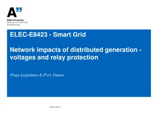 Impacts of Distributed Generation on Smart Grid Networks
