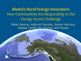 Alaska's Rural Energy Innovators: Responding to Energy Access Challenge