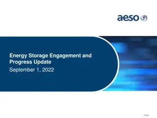 Energy Storage Progress Update September 1, 2022