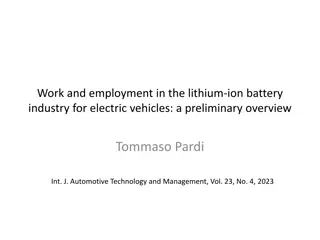 Employment Trends in the Lithium-Ion Battery Industry