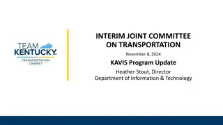 Update on KAVIS Program: State Collections and Future Implementations