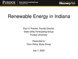 Renewable Energy in Indiana: Overview and Perspectives