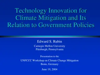 Technology Innovations for Climate Mitigation