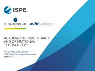 Automation, Industrial IT & Operational Technology Transformation