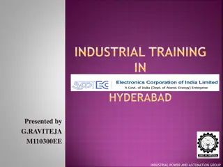 Industrial Training in Hyderabad by G. Raviteja - Power & Automation Group