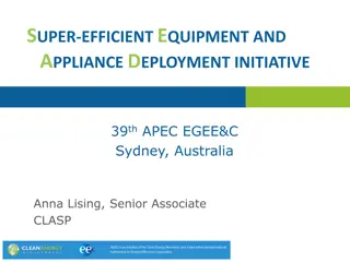 Efficient Equipment and Appliance Deployment Initiative