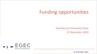 Geothermal Innovation Days 2024 Funding Opportunities