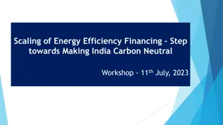 Energy Efficiency Financing for India's Carbon Neutrality