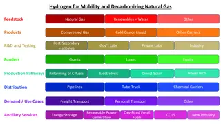 Hydrogen for Mobility and Decarbonizing Natural Gas