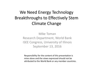 Energy Technology Breakthroughs for Climate Change Mitigation