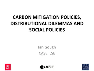 Carbon Mitigation Policies and Distributional Dilemmas
