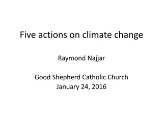 Five Actions on Climate Change at Good Shepherd Catholic Church