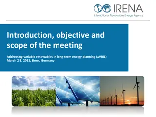 Introduction, objective and  scope of the meeting