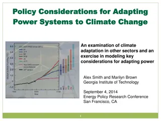 Policy Considerations for Adapting Power Systems to Climate Change - Key Insights
