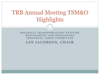 Regional Transportation Systems Management and Operations Highlights