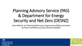 Joint Webinar on Planning Performance Agreements: PAS and DESNZ Insights