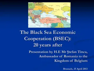 The Black Sea Economic Cooperation (BSEC) Overview: Past and Present