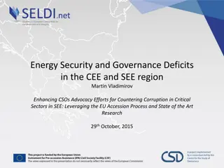 Energy Security and Governance Deficits in CEE and SEE Region