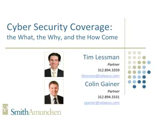 Cyber Security Coverage: What, Why, and How